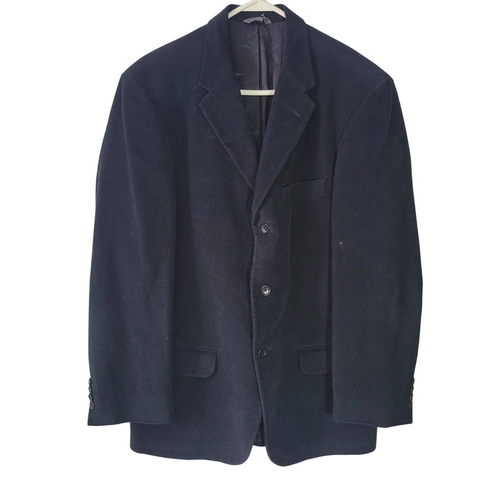 Banana Republic Size 40s Velvet Suit Jacket Black Three Button Formalwear